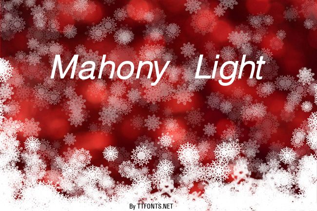 Mahony Light example